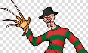 Freddy Krueger Dr   Freddy Krueger Cartoon Drawing  HD Png Download