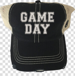 Game Day Distressed Snap Back Trucker Hat   Baseball Cap  HD Png Download