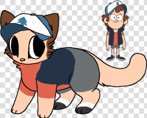 Dipper Cat Design By Bananaramadraws D8svijc   Cartoons Characters Gravity Falls  HD Png Download