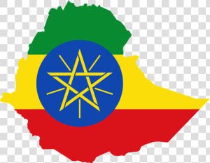 Ethiopia Flag Map  HD Png Download