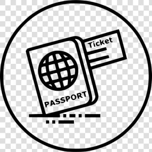 Ticket Passport Travel Visa Identity Tourism Document   Passport And Visa Icon Png  Transparent Png