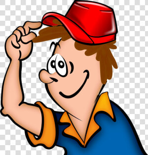 Human Behavior male thumb   Man With A Cap Clipart  HD Png Download