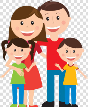 Understanding Home Insurance   Family Of Four Clipart  HD Png Download