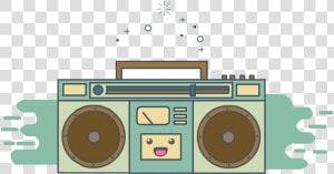 Cartoon Clip Art Transprent   Boombox Drawing  HD Png Download