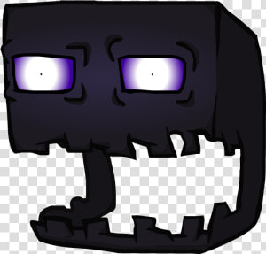 Minecraft  Enderman  Desktop Wallpaper  Purple  Fictional   Minecraft Drawings Enderman Head  HD Png Download