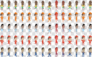 Usain Bolt Sprite Sheet   Png Download   Flat Design Sprite Sheet  Transparent Png