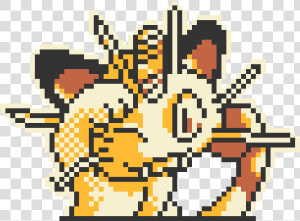 Meowth Pixel  HD Png Download