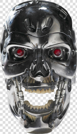 Terminator Skull Png Image   Terminator Half Face Png  Transparent Png