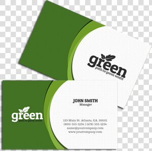 Visiting Card Go Green  HD Png Download