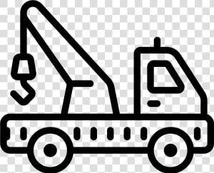 Chain Vector Tow   Tow Truck Clipart Black And White  HD Png Download