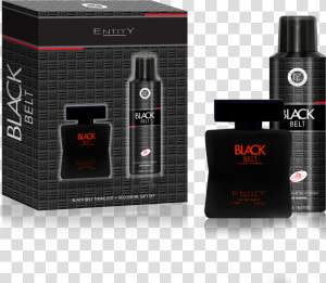 Black Belt Men 100ml Edt Deo 2pcs   Entity Black Belt Edt 100ml Deodorant 200ml  HD Png Download