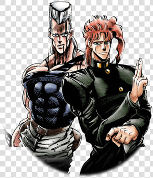 Unit Jean Pierre Polnareff And Noriaki Kakyoin   Hierophant Green Noriaki Kakyoin  HD Png Download