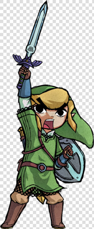 Link Wind Waker Master Sword  HD Png Download