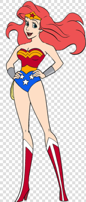 Princess Ariel As Wonder Woman By Darthraner83   Ariel Wonder Woman  HD Png Download