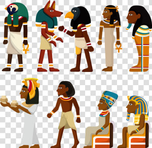 Clip Art Ancient Egyptian Cartoon   Pharaoh Vector  HD Png Download