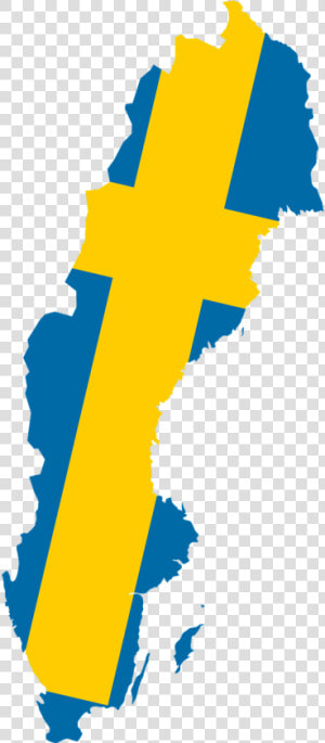 Sweden Map Flag  HD Png Download