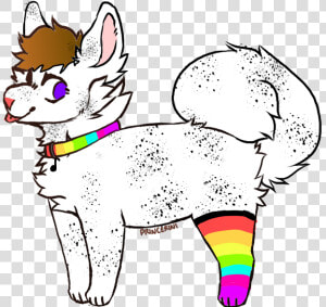 Rainbow Dalmation Chow Chow Mix Adopt Ota Open   Cartoon  HD Png Download