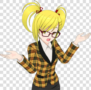 Cartoon Girl Blonde Anime Girl Vector Clipart Image   Anime Girls Clip Art  HD Png Download