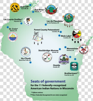 Map   Native American Tribes In Wisconsin Map  HD Png Download