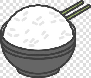 Sticky Rice Bowl Shirt   Sticky Rice Clip Art Black And White  HD Png Download