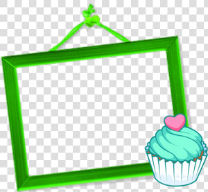 Mq Green Cupcake Frame Frames Border Borders   Border Picsart Frames Png  Transparent Png