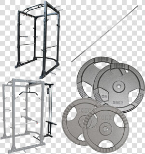 Powertec Squat Rack Lat Attachment  HD Png Download