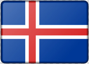 Electric Blue square cobalt Blue   Iceland Flag Gif Png  Transparent Png