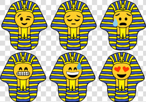 Pharaoh Smileys Clip Arts   Smiley Egypt  HD Png Download