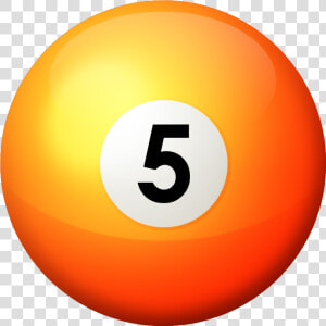 5 Ball Photo 5 Ball Real   5 Billiard Ball Png  Transparent Png