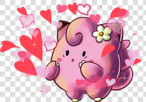 Clefairy Used Attract Game Art Hq Pokemon Art Tribute   Cute Pokemon Art Clefairy  HD Png Download