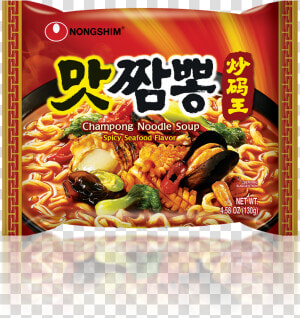 Noodles Clipart Korean Raman   Nongshim Champong Noodle Soup Spicy Seafood Flavor  HD Png Download