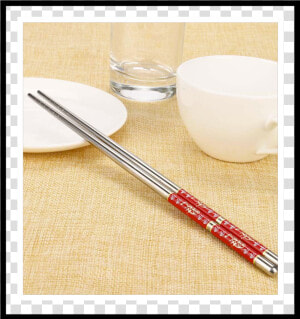 Japanese Steel Chopsticks Pair   Chopsticks  HD Png Download