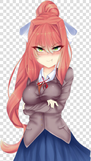  monika  ddlc  dokidoki  monikasad  justmonika  anime   Ddlc Neko Monika Porn  HD Png Download