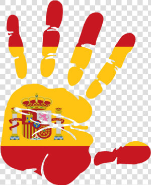 Spanish Classes   Paint Hand Print Png  Transparent Png