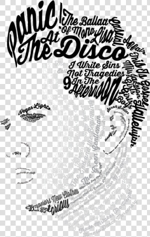 Every Panic Song Put Together Into Brendon Urie S Face   Panic At The Disco Coloring Page  HD Png Download