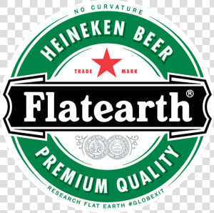 Transparent Flat Earth Png   Rotulo Da Cerveja Heineken  Png Download