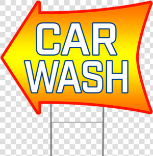 Car Wash 2 Sided Arrow Yard Sign  HD Png Download