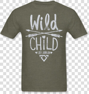 Wild Child Military Green Youth Shirt Title Wild   Active Shirt  HD Png Download