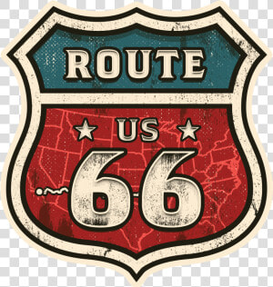 Route 66 Map Of Route Class Lazyload Lazyload Mirage   Route 66 Logo Classic  HD Png Download