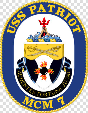 Uss Patriot Mcm 7 Crest   Uss Chief Mcm 14 Crest  HD Png Download