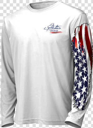 American Flag Bass Front   Spiny Lobster T Shirt  HD Png Download