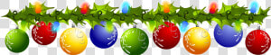 Christmas Ornament Ornaments Clipart Divider Free On   Christmas Ornament Swag Clipart  HD Png Download