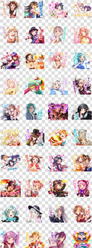 Bang Dream Girls Band Party Vol   Bang Dream Stamps  HD Png Download