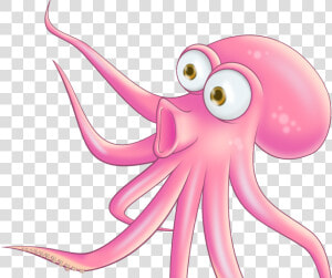 No Squidding Time To Ink Again About Octopus Terrine   Cartoon Transparent Octopus Png  Png Download