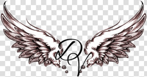 The Angel Wings In The Logo Symbolizes The Strength   Angel Wings Tattoo Designs  HD Png Download