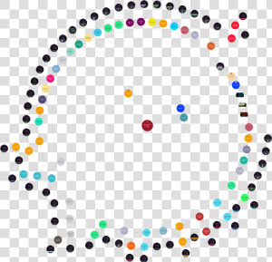 Die Namics Stitched Dot Circle  HD Png Download