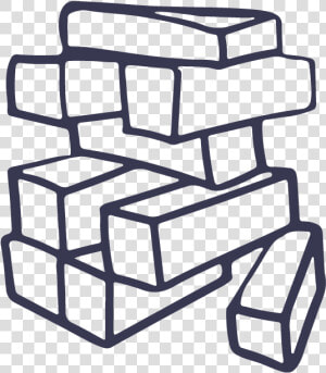 Jenga Piece 08   Jenga Black And White Vector  HD Png Download