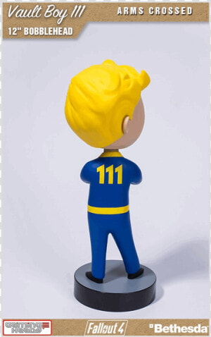 Fallout Vault Boy Bobblehead Back  HD Png Download