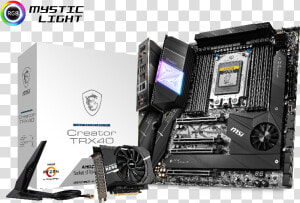 Msi Creator Trx40 Motherboard  HD Png Download