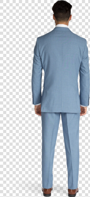 Light Blue Suit Back View   Man With Blue Suit Png  Transparent Png